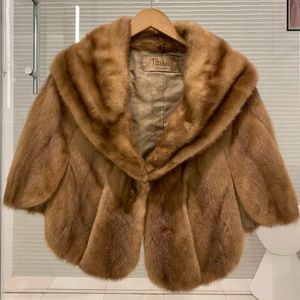 Vintage Mink Fur Capelet